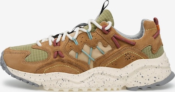 Flower Mountain Sneakers laag 'Yamabushi' in Beige: voorkant