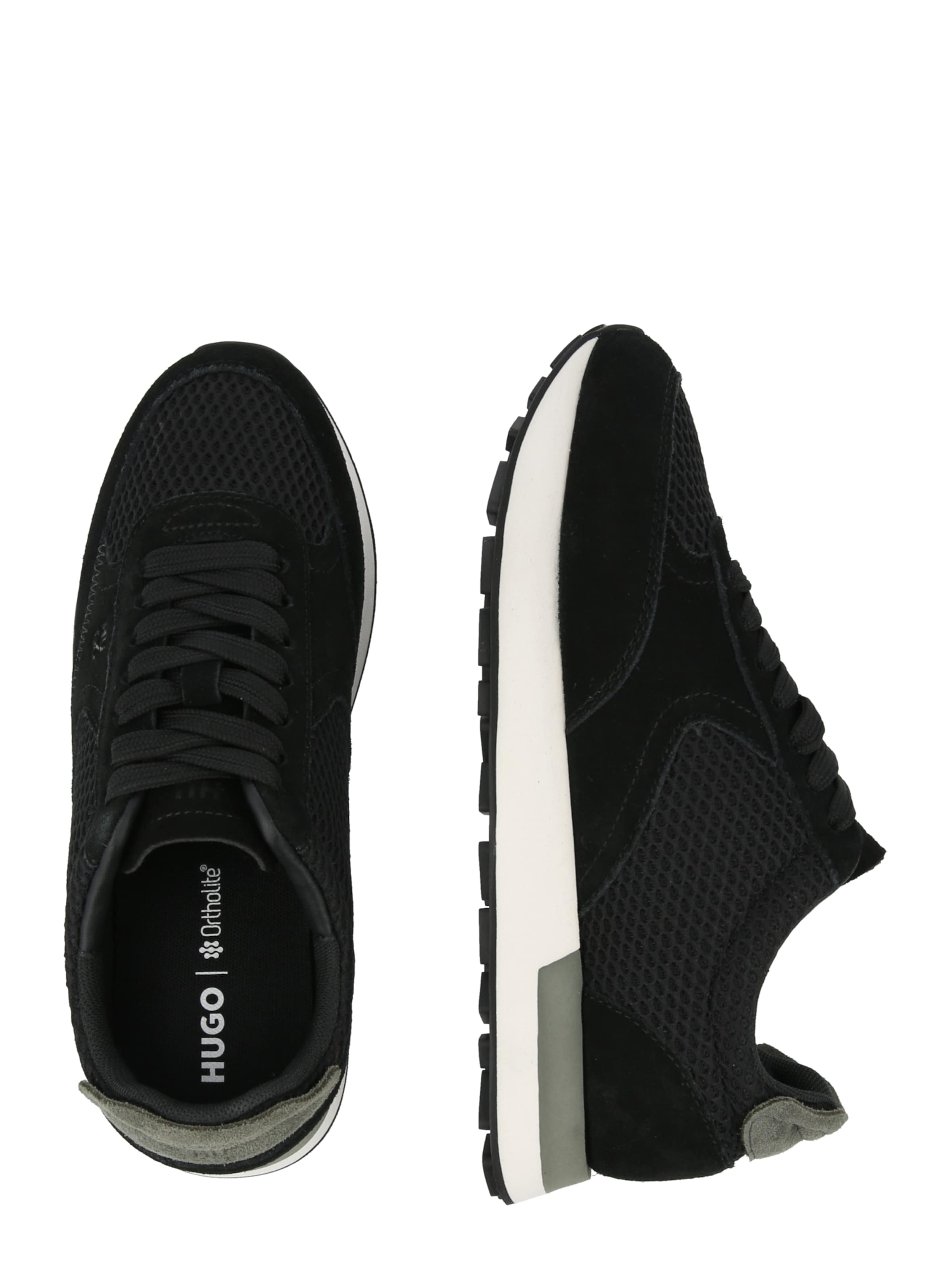 HUGO Σνίκερ χαμηλό 'Kiria' σε μαύρο