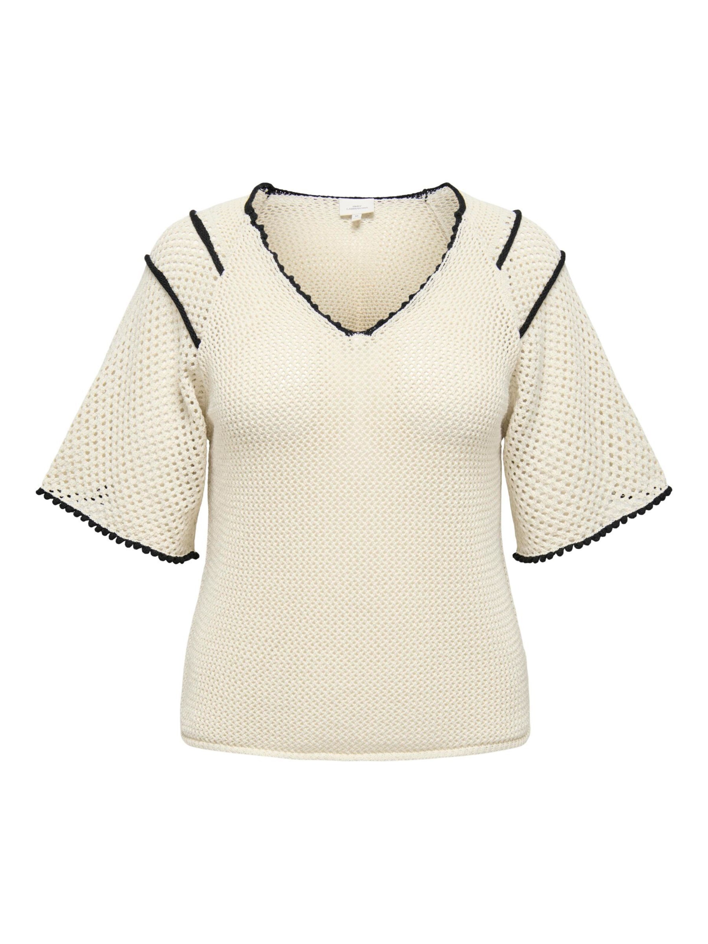 ONLY Carmakoma - Jersey 'CARLucie' en beige: frente
