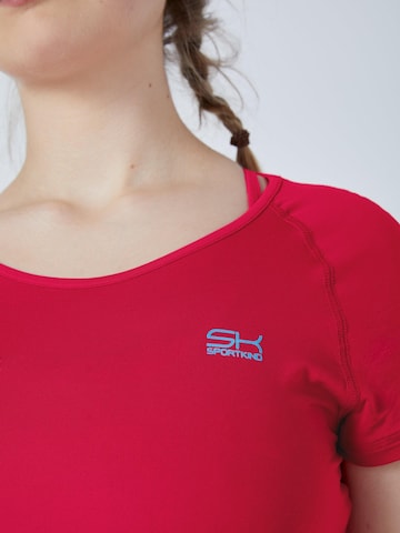 SPORTKIND Performance shirt 'Capsleeve' in Pink