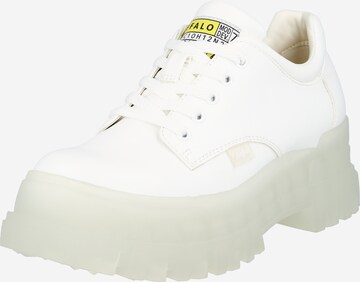 BUFFALO - Zapatos con cordón 'Aspha Cls' en blanco: frente