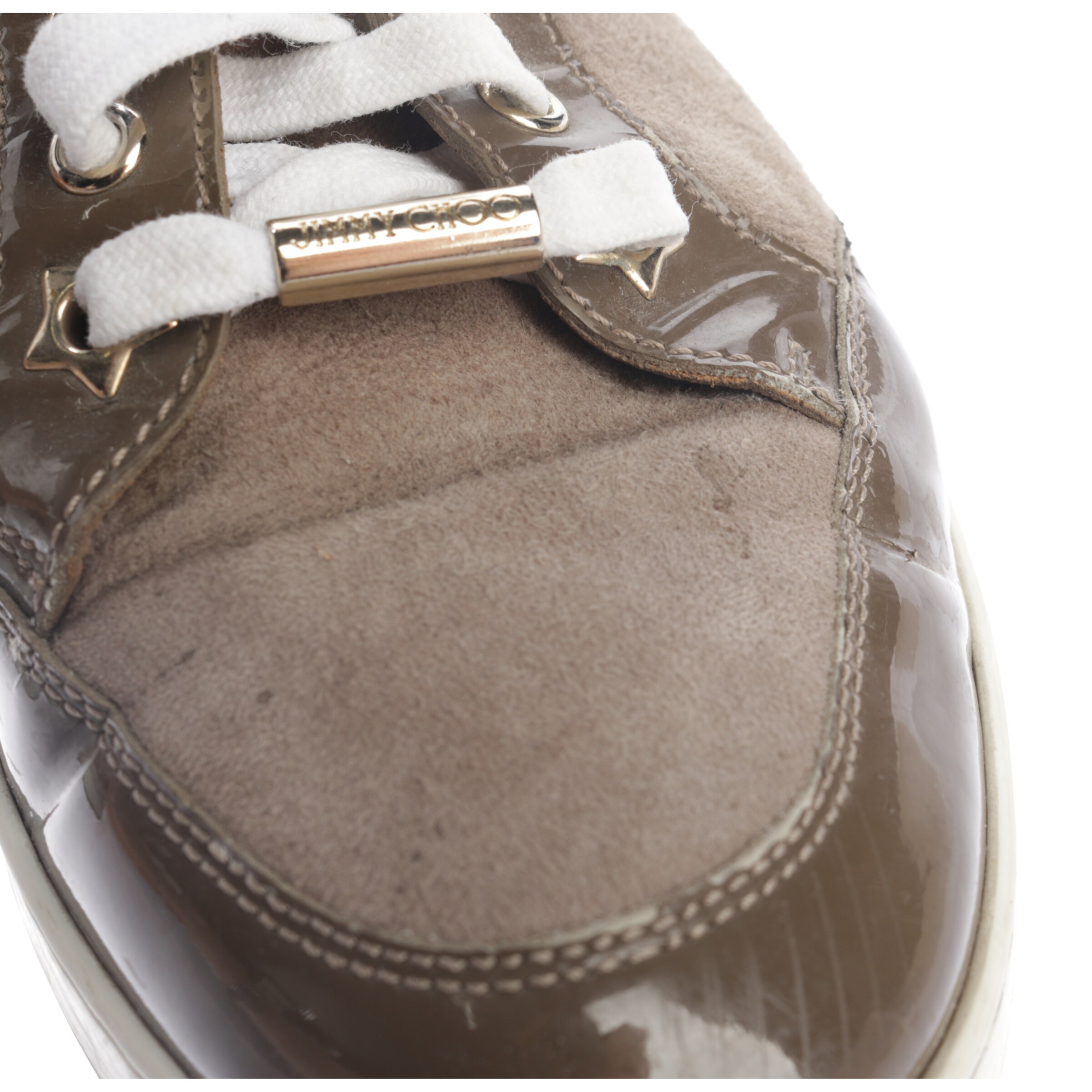 JIMMY CHOO Turnschuhe / Sneaker 38,5 in Braun