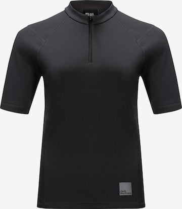 Tricou funcțional de la JACK WOLFSKIN pe negru: față