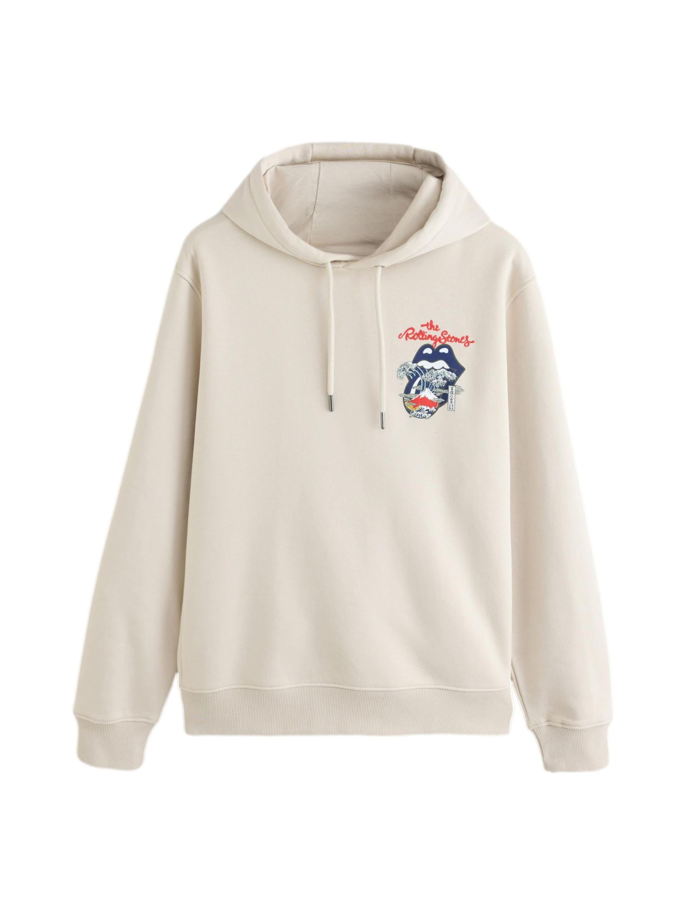 Felpa 'Rolling Stones' di Next in beige: frontale