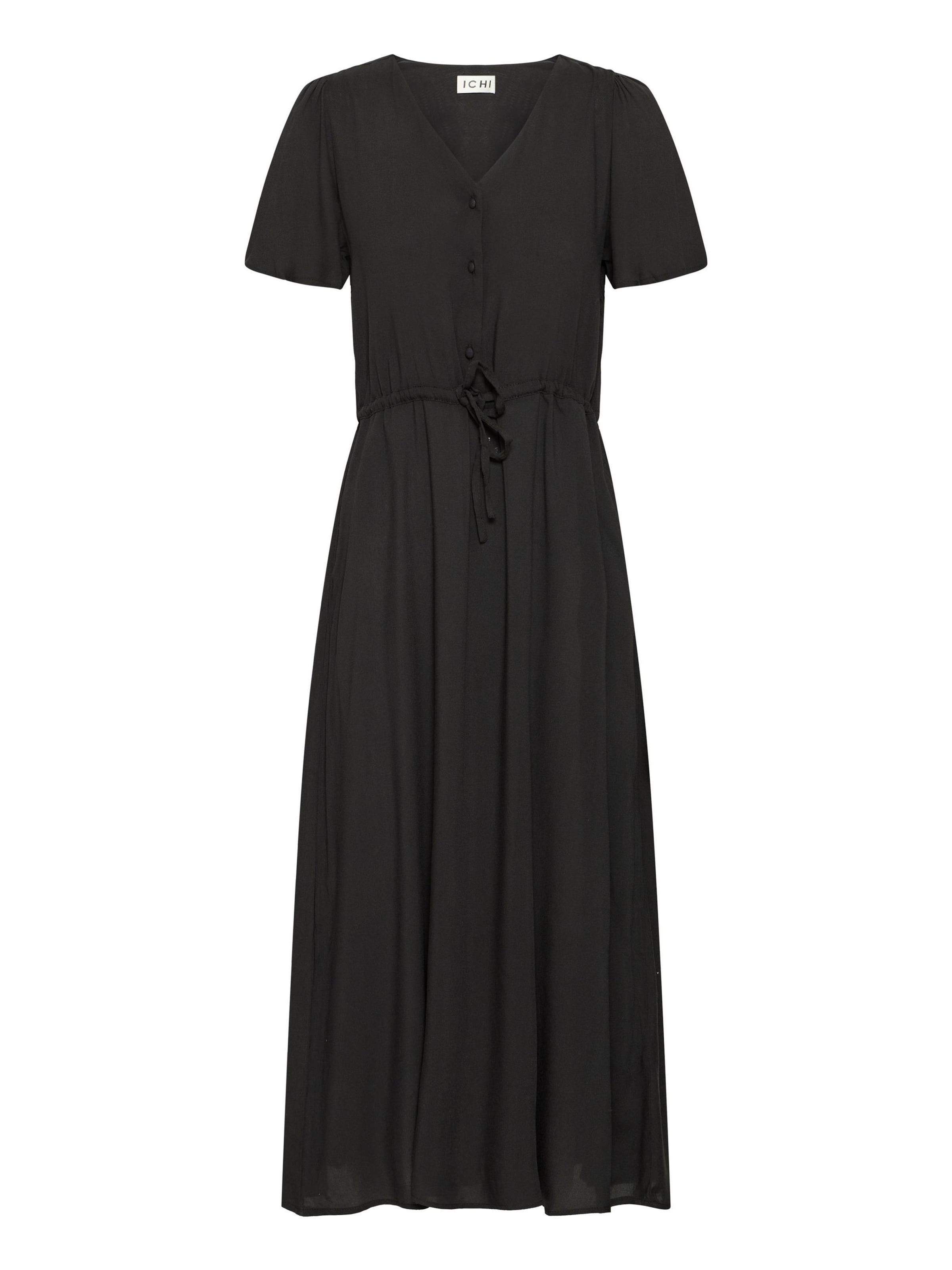 ICHI Shirt dress 'Vera' in Black: front