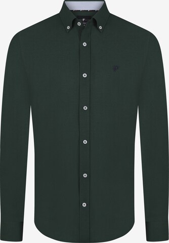 Chemise 'Henri' DENIM CULTURE en vert : devant