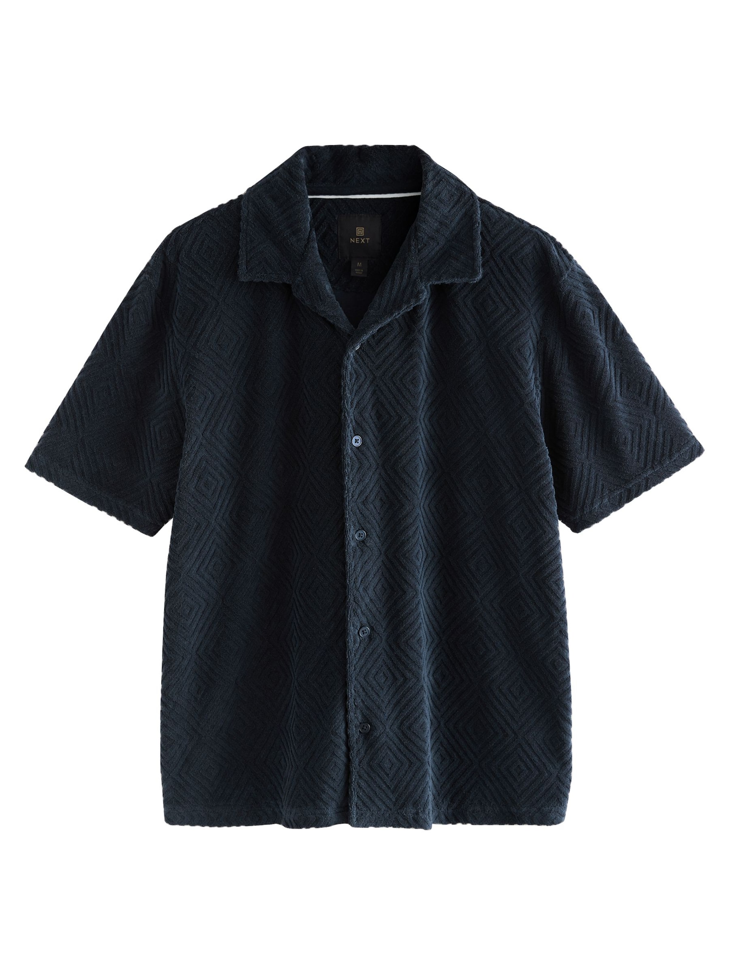 Next Overhemd in de kleur Marine, Productweergave