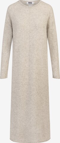 Rainbow Cashmere Knitted dress in Grey: front