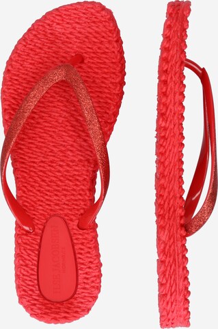 ILSE JACOBSEN T-Bar Sandals 'Cheerful 01' in Red