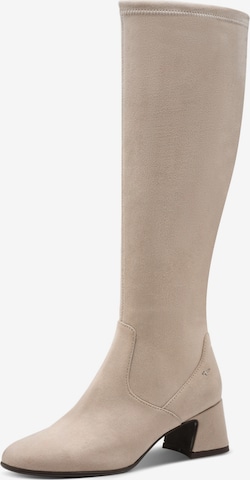 Bottes Tamaris en beige : devant