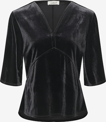 SOAKED IN LUXURY Blouse 'SLVelera' in Black: front