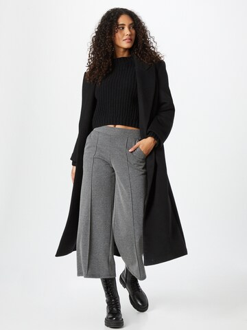 ICHI Wide leg Pants 'Nevelin' in Grey