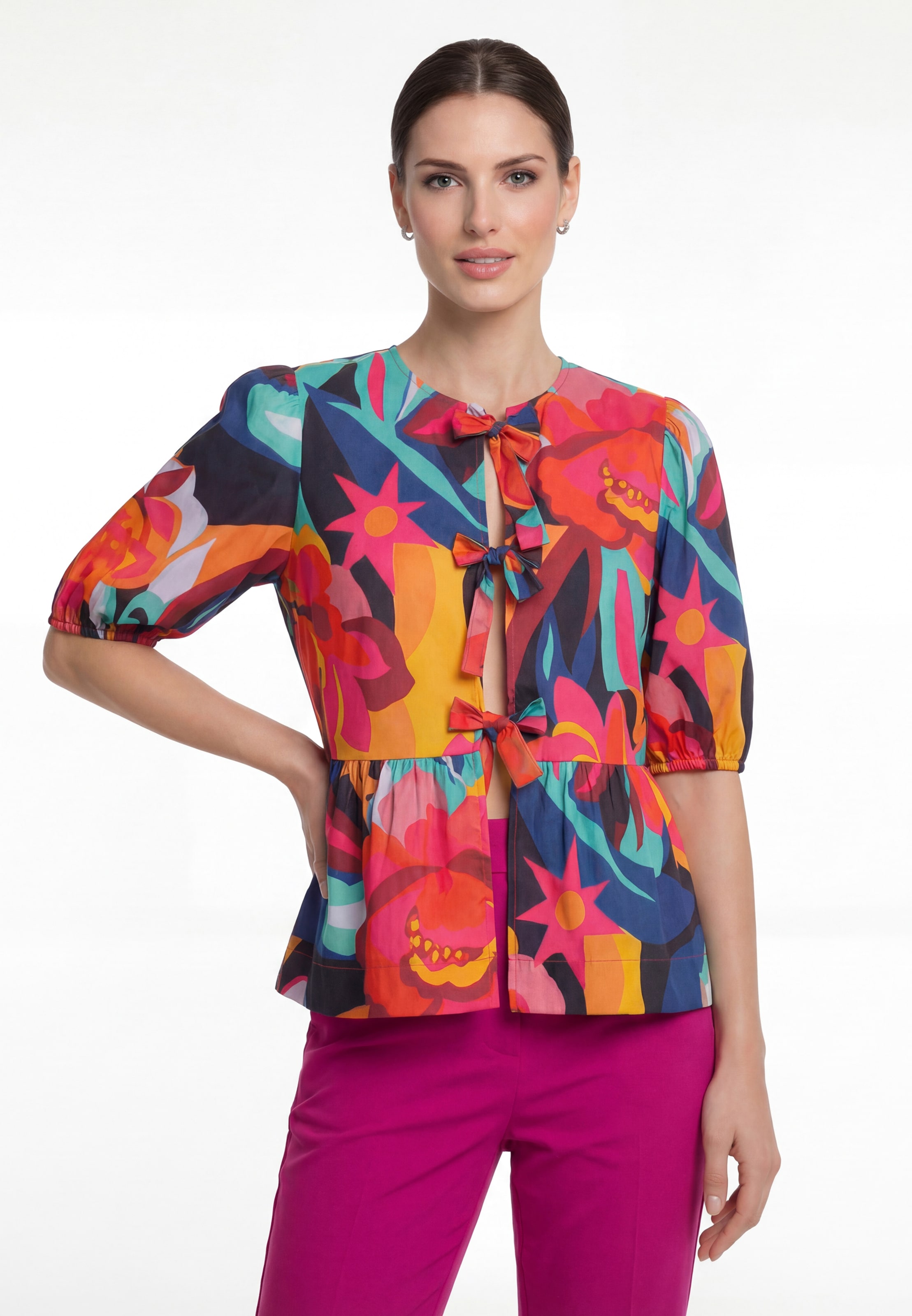 Usha - Blusa en Mezcla de colores: frente