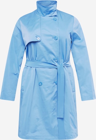 Palton de primăvară-toamnă 'VALLE' de la Persona by Marina Rinaldi pe albastru: față