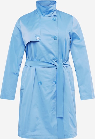 Persona by Marina Rinaldi Ανοιξιάτικο και φθινοπωρινό παλτό 'VALLE' σε αζούρ, Άποψη προϊόντος