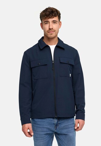 INDICODE JEANS Comfort fit Zakelijk overhemd 'Rommie' in Blauw: voorkant