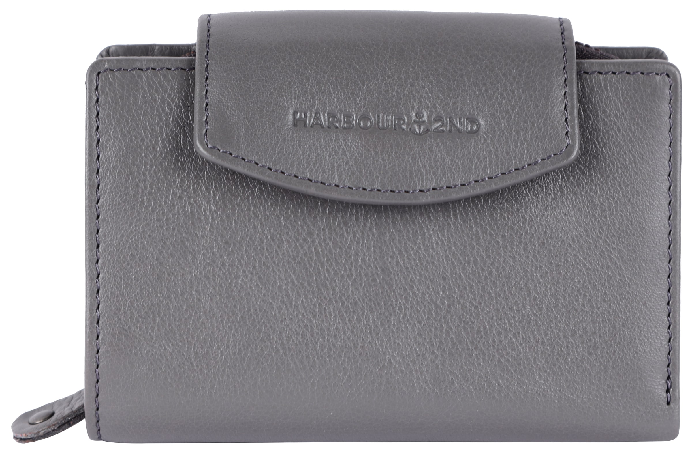 Harbour 2nd Wallet in Grey: front
