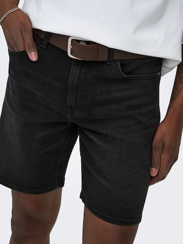 Regular Jean 'ONSWeft' Only & Sons en noir