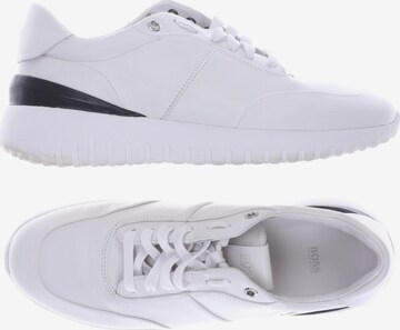 BOSS Black Sneakers & Trainers in 39 in White: front