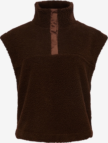 PIECES Vest 'Daisy' in Brown: front