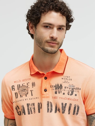 Maglietta di CAMP DAVID in arancione