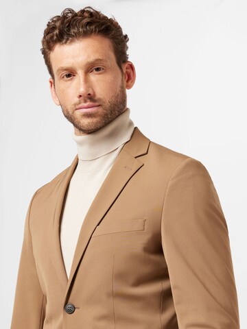 Coupe slim Costume 'LIAM' SELECTED HOMME en beige