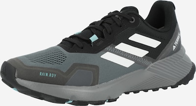 ADIDAS TERREX Running Shoes 'Soulstride Rain.Rdy' in Turquoise / Grey / Black / White, Item view