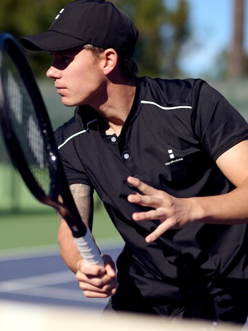 nordicdots - Camiseta funcional 'Pro Flex Polo - Black' en negro