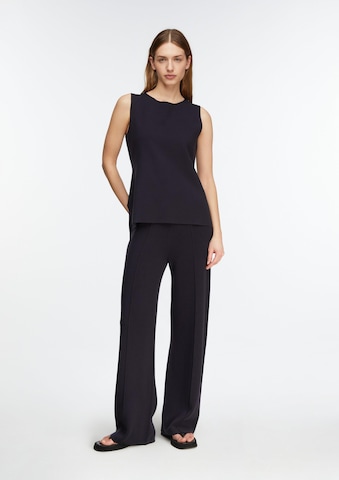 Wide Leg Pantalon COMMA en bleu : devant