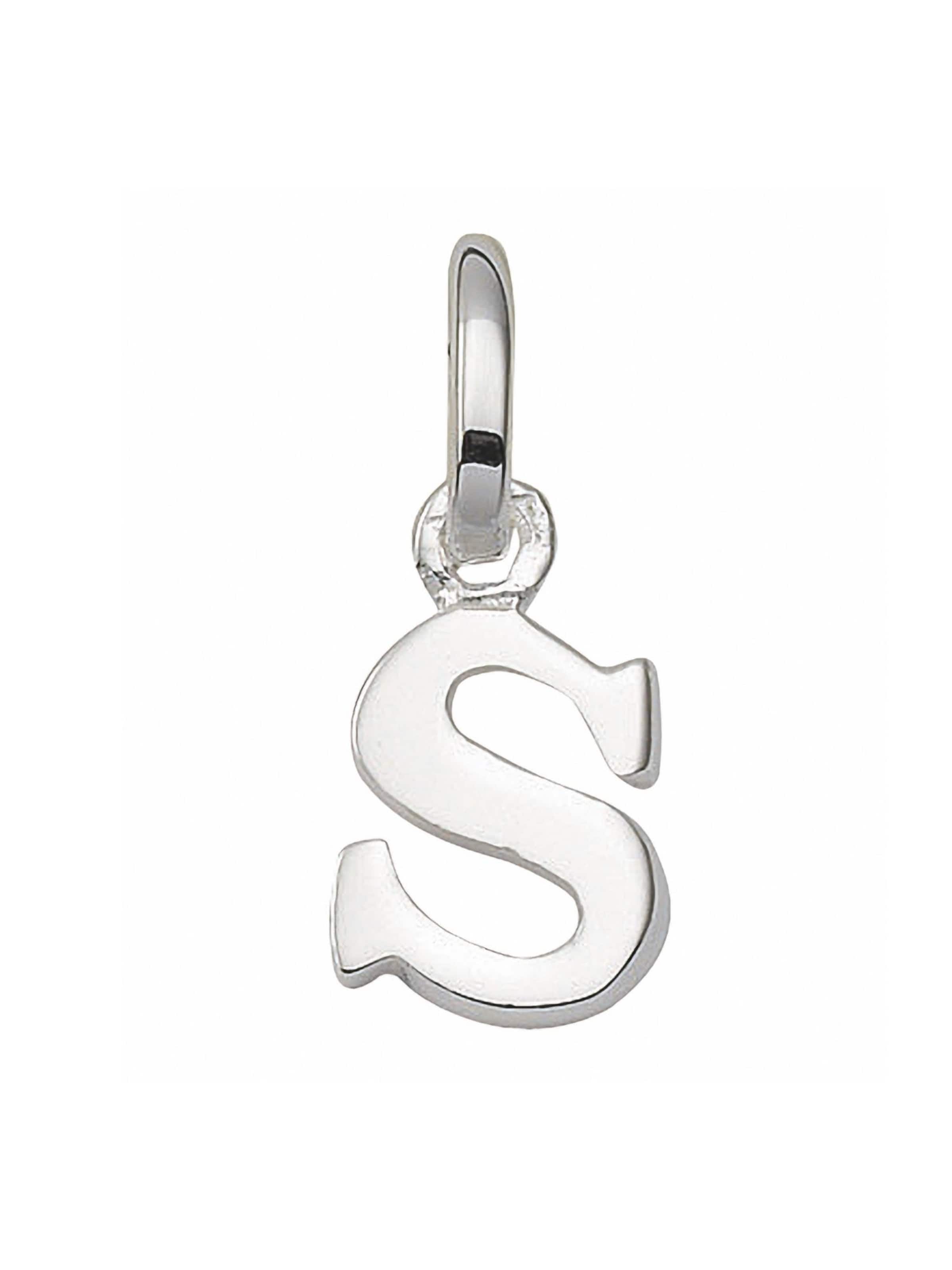 Adelia´s Anhänger 'S' in Silber: Vorderseite