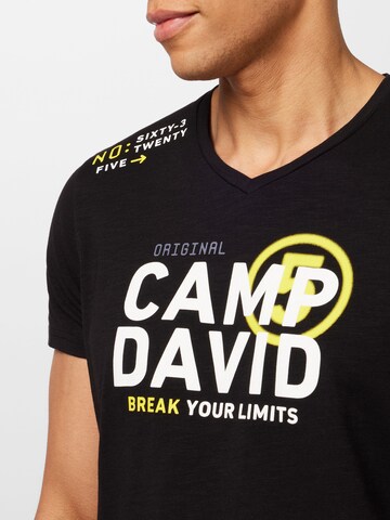 CAMP DAVID T-Shirt in Schwarz