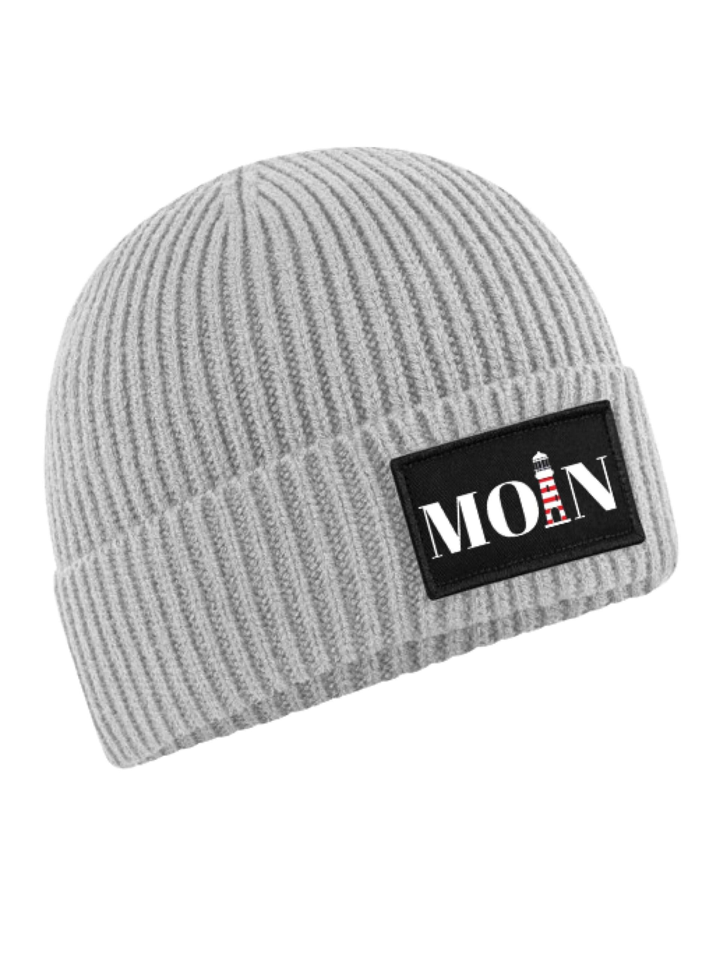 Youth Designz Beanie 'Moin Leuchtturm' in Grey