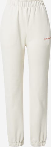Calvin Klein JeansHlače - bijela boja: prednji dio
