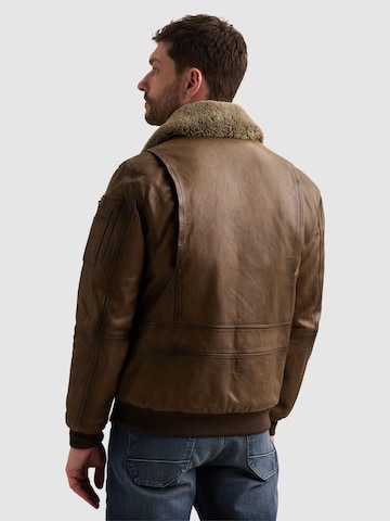 PME Legend Übergangsjacke 'A-2 Snowprop leather jacket'‌‌ in Braun