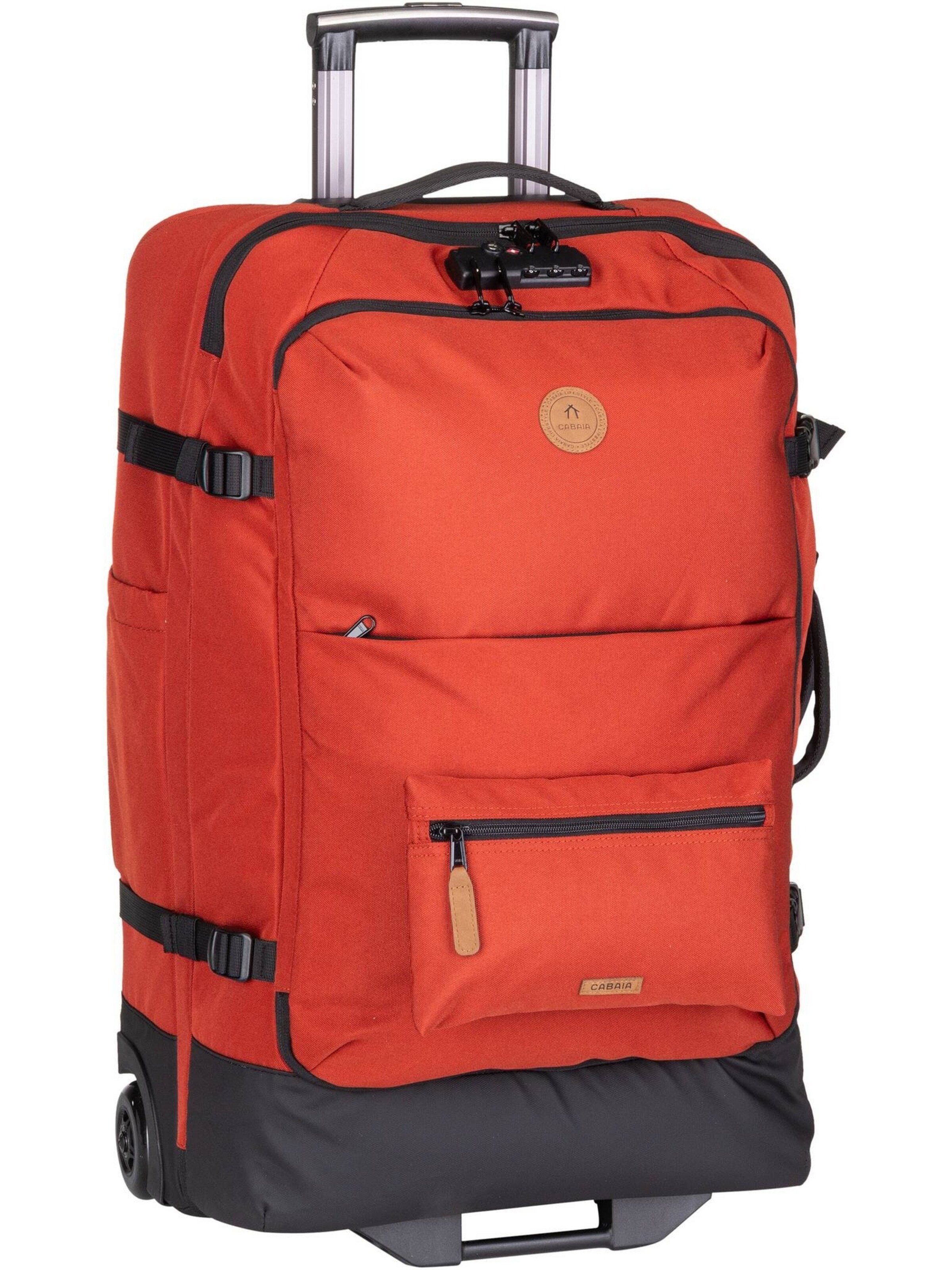 Cabaia Cart 'Soft Suitcase Medium' in Orange: front