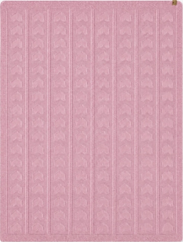 BergBiber Babydecke 'Strickdecke - 100% Bambus' in Pink: Vorderseite