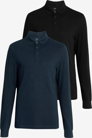 Marks & Spencer Shirt in Blauw: voorkant