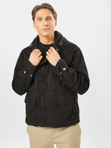 Urban Classics Between-Season Jacket in Black: front