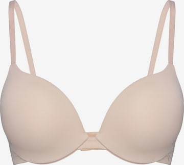 ESOTIQ - Push-up Sujetador 'Super-Push-up-BH 2 Size Up, glatte Cups Q1.04 abnehmbaren Trägern' en beige: frente