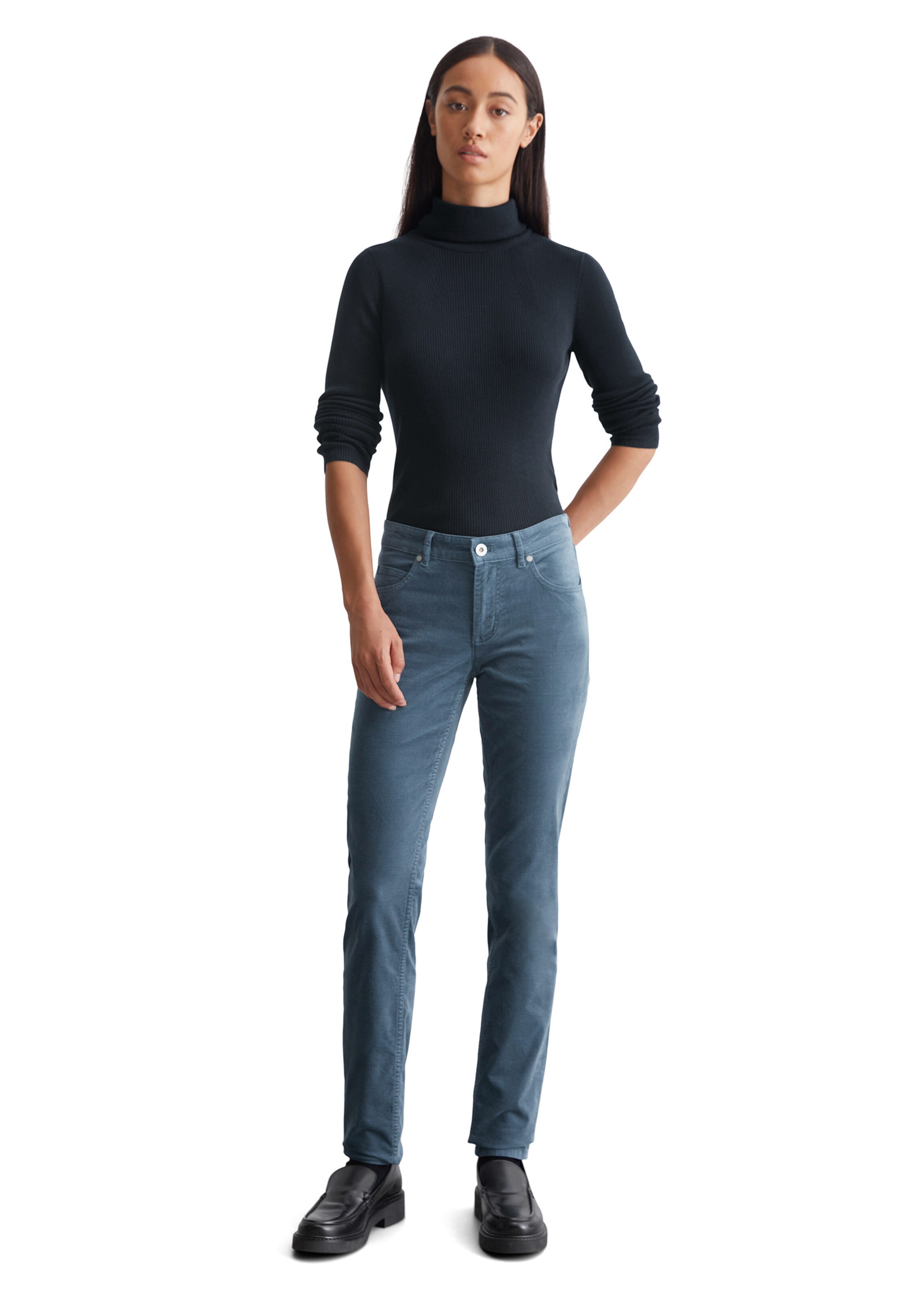 Marc O'Polo Slimfit Hlače 'Lulea' | modra barva