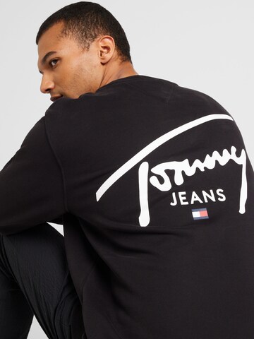 Tommy Jeans Sweatshirt in Schwarz