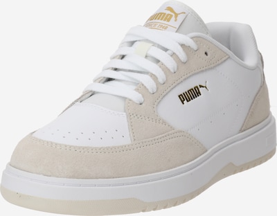 PUMA Baskets basses 'Doublecourt Soft VTG' en beige / blanc, Vue avec produit