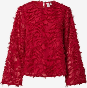 YAS Bluse 'YASParia' i rød: forside