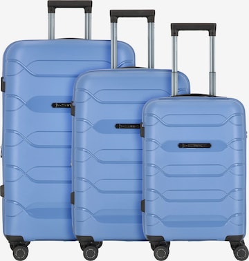 Polestream (STRZ) Suitcase Set in Blue: front