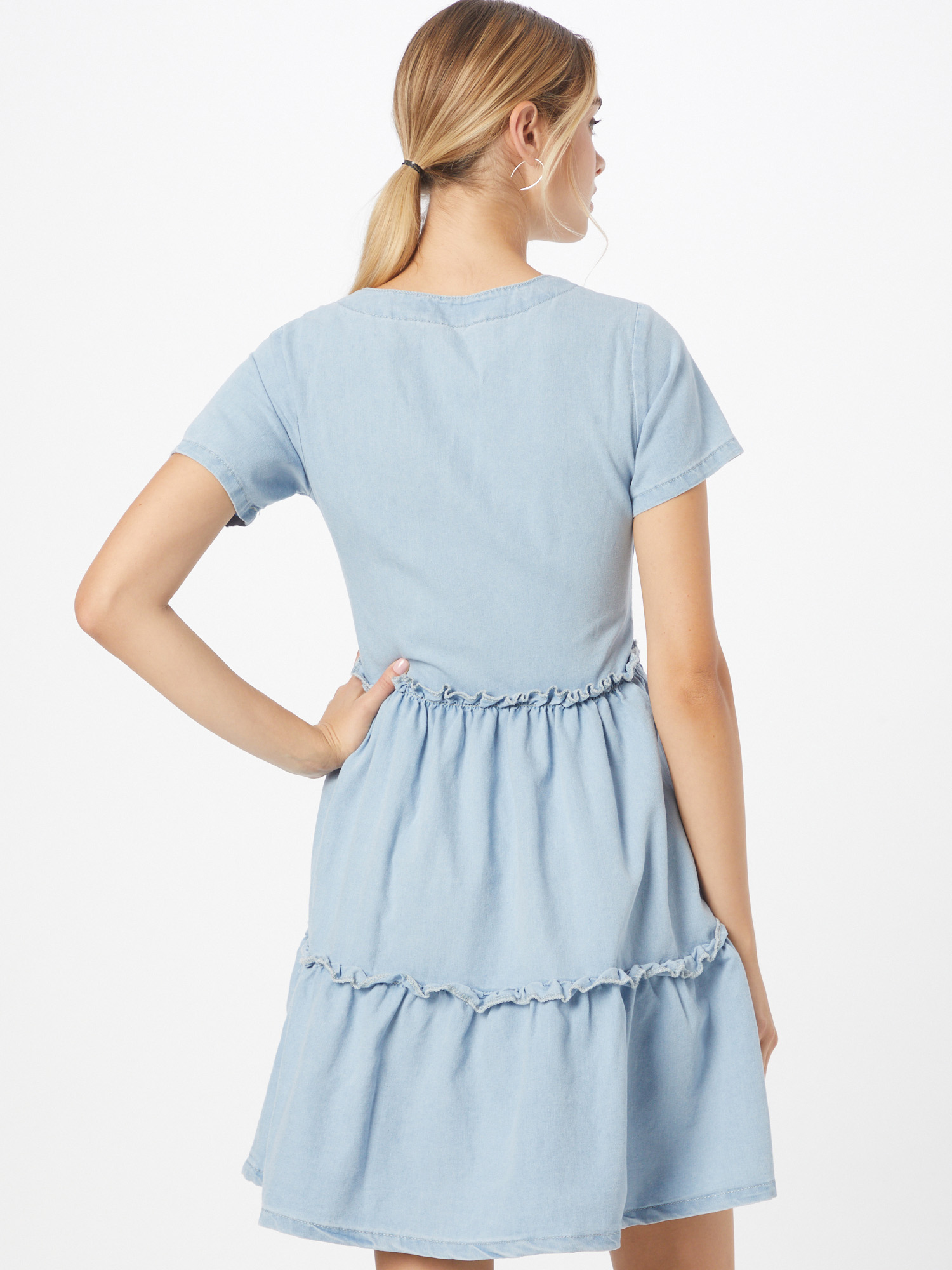 Plus size Odzież In The Style Sukienka koszulowa Jac Jossa w kolorze Jasnoniebieskim 