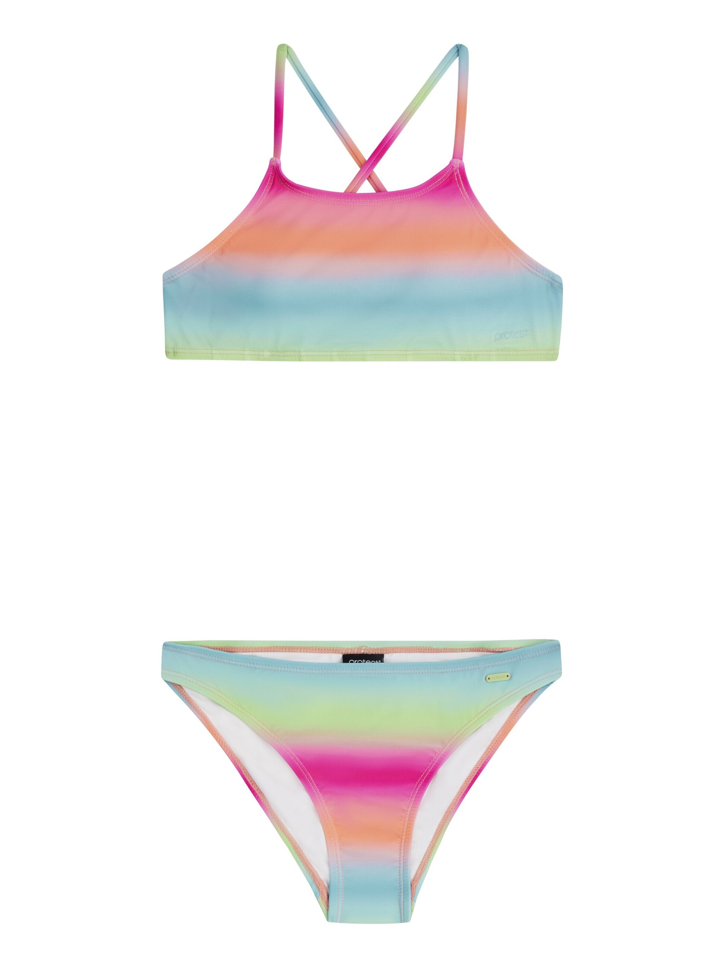 PROTEST Bustier Bikini 'PRTJONOI JR' in Blauw: voorkant