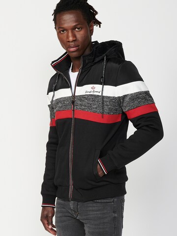 KOROSHI Sweatjacke in Schwarz
