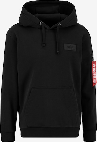 ALPHA INDUSTRIES Dressipluus, värv must: eest vaates