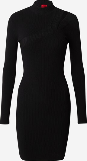 HUGO Плетена рокля 'Sliquet' в черно, Преглед на продукта