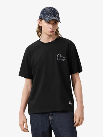 Evisu - Camisa em preto: frente